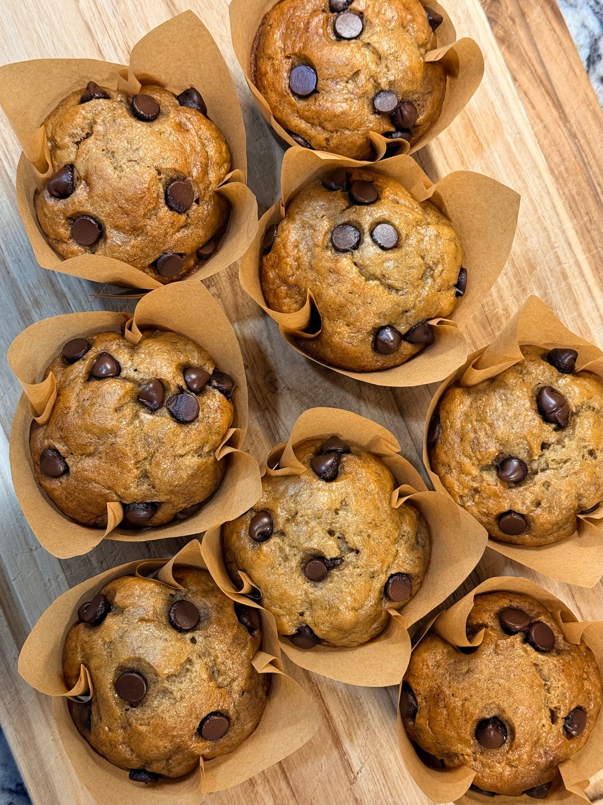 Sourdough Banana Muffins