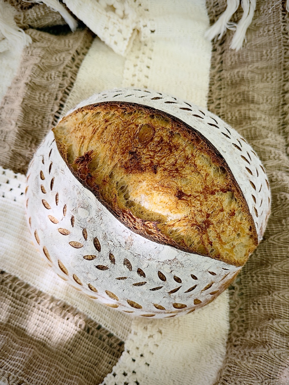 Sourdough packaging label — 100% Natural, No Sugar Added, No Preservatives